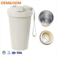 Vaso Térmico de Acero Inoxidable OEM con Logotipo Personalizado, Color y Empaque a Medida, Taza de Viaje Portátil con Tapa Doble para Pedidos al por Mayor