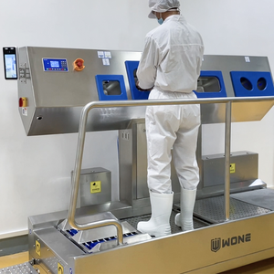 Proveedor de estaciones de higiene WONE Puerta de higiene de entrada de higiene de manos para zapatos y fábrica de carne - Product Image 1