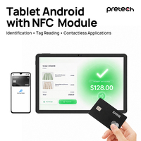 Tablette Android 10 pouces avec lecteur NFC frontal, terminal SoftPOS, écran tactile, tablette de restaurant, service de table, kiosques de paiement