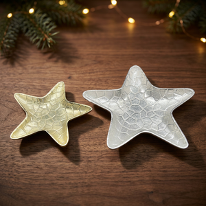ถาดตกแต่งอลูมิเนียมทำมือ Sonnet Decor Celestial Star ทนความร้อน เป็นมิตรกับสิ่งแวดล้อม ทนทาน กันน้ำ สำหรับวางโชว์บนโต๊ะ - Product Image 2