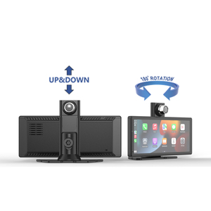 8 inch IPS cảm ứng không dây Carplay Android Auto Dash Cam màn hình 4K phía trước 1080p phía sau máy ảnh cho âm thanh <span class=keywords><strong>Bluetooth</strong></span> xe hộp đen - Product Image 2