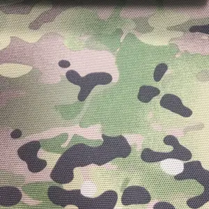 Tissu en polyester PU enduit camouflage oxford cordura pour sacs et bagages