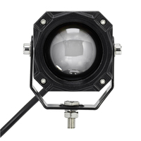 Projecteur LED carré 3 pouces 40W RGB à faisceau laser blanc pour extérieur automobile, éclairage spot tout-terrain IP67 étanche 12-36V
