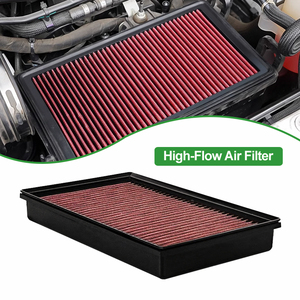 Bộ lọc không khí cho xe đạp xe máy xe máy lưu lượng cao yếu tố lọc không khí lượng nón tròn màu đỏ đen thay thế phổ Bộ lọc không khí - Product Image 6