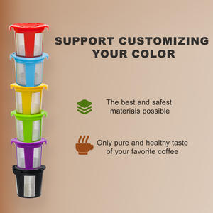 Filtres à café réutilisables écologiques de couleur personnalisée pour cafetière Keurig, dosettes de café rechargeables, Keurig Cafe Supremes - Product Image 2