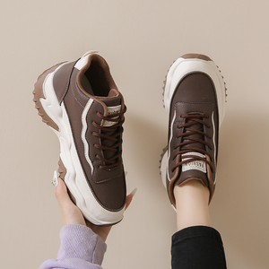 Wholesale Price Autumn Women's <b>Shoes</b> High Top <b>Shoes</b> Women Versatile Heighten <b>Height</b> <b>Increasing</b> Sports Casual Clunky Sneakers - Product Image 3