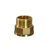 Raccord réducteur droit mâle-femelle tout en laiton LFA 1-1/2 pouce, adaptateur fileté pour tuyauterie de plomberie pour chauffage de l'eau