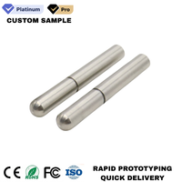 Composants de porte usinés CNC Feigeer Tech OEM avec finition métallique, axes de broche de commande rotatifs pour tournage cylindrique et fraisage