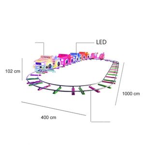 Nuevo Tren Eléctrico de Parque de Atracciones con Asiento de Conductor Mini y Vías - Product Image 4