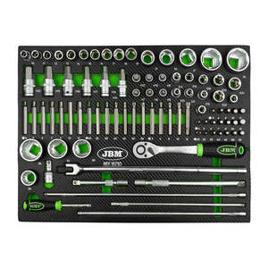 1/2 \ "Set presa di impatto con finitura cromata materiale CR-MO fai da te con supporto OEM custodia in acetato di vinile etilene - Product Image 1
