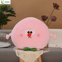 Peluches de la série Fruits : Oreillers réalistes en forme de pastèque, pêche et mangue