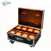Projecteurs LED sans fil Sailwin 9x18W sur batterie, Smartbat DJ Uplightsing, pour discothèque, mariage, fête