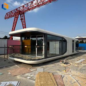 Cabine de capsule spatiale préfabriquée à vue panoramique pour les stations de <span class=keywords><strong>camping</strong></span> et de glamping panoramiques - Product Image 3