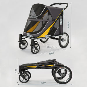 Vente en gros Système de pliage à une main <span class=keywords><strong>Bello</strong></span> Poussette pour grand chien Poussette pour grands chiens de 40kg - Product Image 3