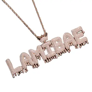 Colar de letras personalizado pingente de moissanite pingentes para fazer jóias de prata 925 pingente de pedra preciosa desenhista encantos colar masculino f