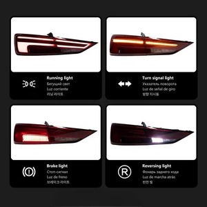Feux arrière HETOP A3 S3 2013-2020, paire de feux arrière <span class=keywords><strong>LED</strong></span> modifiés, feux de jour, accessoires automobiles pour Audi - Product Image 3