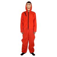 Combinaisons à capuche rouges moins chères Costume Cosplay avec masque Costume gonflable Costume d'Halloween drôle