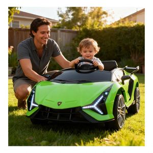 Auto de Juguete de Plástico con Batería para Niños de 2 a 4 Años, Paneles Laterales Reforzados, 4 Ruedas, Reproductor de Música MP3, Duradero, Seguro, Unisex - Product Image 4