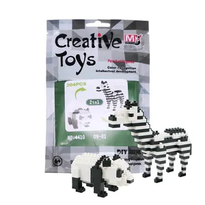 Yirun 2 In 1 3d Dieren Mini Blokken Hot Producten Top 20 Plastic Blok Baksteen Set Kinderen Bouwstenen