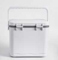 Glacière portable en plastique de 4,5 L pour pique-nique, boîte de refroidissement pour canettes de bière, glacière miniature en plastique avec bandoulière