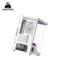 AntarcChill White Mid Tower Dual Compartment PC Case Support MATX ITX 240 Radiator USB 3.0 Wholesale