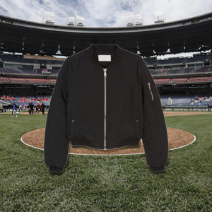 เสื้อแจ็คเก็ตบอมเบอร์ผู้หญิงแบบขายส่ง OEM ปรับแต่งได้ ปิดด้วยซิป ผ้าแคนวาสระบายอากาศ ถักทอ สำหรับฤดูหนาว กันลม - Product Image 3