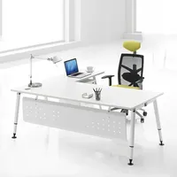 Bureau Meuble design Blanc Moderne Exécutif Bureau Gestionnaire Table En Forme De L