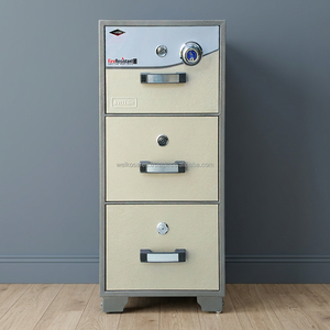 Fire Resistant <b>Cabinets</b> WELKO FRC3 DK Brown 2mm Stainless Steel Anti-theft Combination & Key <b>Lock</b> Fireproof 1000-1200C - Product Image 3