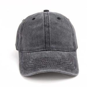 Cappellino a 6 Pannelli in Denim Lavato con Stampa Lettera <span class=keywords><strong>ES</strong></span> Coreana, Protezione Solare per Uomo e Donna, Moda Unica in PVC - Product Image 1