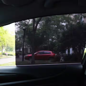 Pas de colle amovible statique s'accrochent fenêtre noir brillant PVC Film rouleau réutilisable statique s'accrochent autocollants de voiture - Product Image 3