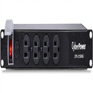 Parafoudre <span class=keywords><strong>CyberPower</strong></span> CPS1215RMS 120V/15A 12 prises Câble d'alimentation de 4,5 m Montage en rack 1U Fabriqué en Chine Garantie 100% satisfaction - Product Image 1