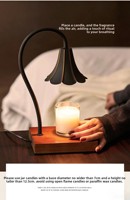Lampe à cire fondante en fer européen, simple, alimentée en courant alternatif, pour une ambiance chaleureuse dans la chambre, avec bougie parfumée, lumières décoratives