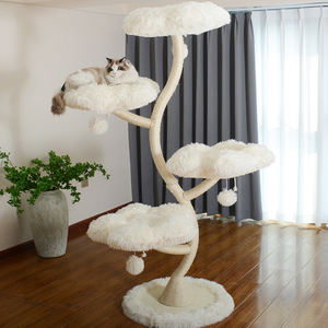 Großhandel Umweltfreundlicher Moderner Integrierter Katzenbaum mit Blumenstruktur, Klettergerüst und Sprungplattform - Product Image 2