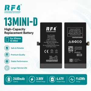 Batería RF4 de 2480 <span class=keywords><strong>mAh</strong></span> para <span class=keywords><strong>iPhone</strong></span> <span class=keywords><strong>13</strong></span> <span class=keywords><strong>Mini</strong></span>, 100% de Salud, Alta Capacidad, Repuesto para Teléfono Móvil, Venta Directa de Fábrica al por Mayor - Product Image 1