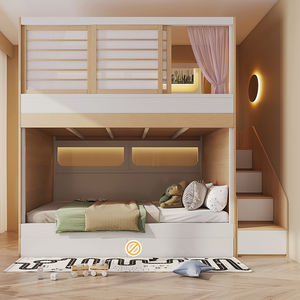 Cama Alta <span class=keywords><strong>Infantil</strong></span> JINS con <span class=keywords><strong>Cajones</strong></span>, Diseño Moderno, Cómoda y Duradera para Dormitorio - Product Image 5