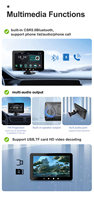 Linux Carplay portabel 7 inci tablet Mobil layar IPS Tautan telepon otomatis android transmisi Bluetooth ganda