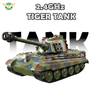 2.4Ghz 1:16 Télécommande Tir Réservoir Simulation Son et lumière Rc Modèle Tank Car Pour Enfant - Product Image 3