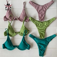 Fabricant de maillots de bain personnalisés MLY, maillot de bain deux pièces à séchage rapide, design personnalisé, micro bikini sexy pour femmes