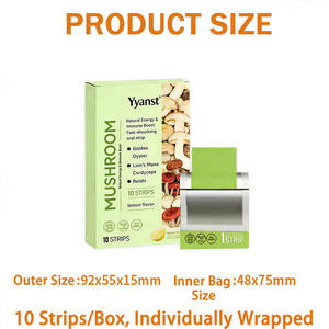 OEM/ODM Tiras Orales de Champiñones con Sabor a Limón, Ingredientes Naturales para Mejorar la Concentración, la Energía y la Inmunidad, para Adultos, Muestra Gratis - Product Image 6