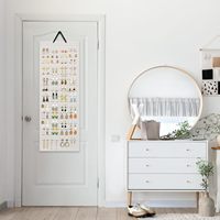 Présentoir mural léger en cuir écologique pour bijoux, badges émaillés, souvenirs, boucles d'oreilles, clous d'oreilles et collection de revers