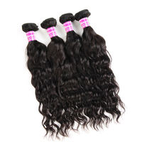 Extensions de Cheveux Humains Vierges Remy 10A Ondulés Profonds Naturels Noirs de Birmanie
