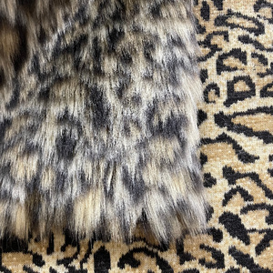 Bán Sỉ Vải Lông Giả Lông Xù Thiết Kế Họa Tiết Da Báo In Hoa Nổi Tùy Chỉnh Cho Quần Áo - Product Image 5