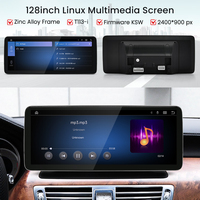HFmidia 2026 Système Linux Écran tactile fin de 12,8 pouces Tableau de bord CarPlay Android Auto Lecteur multimédia pour Mercedes-Benz CLS