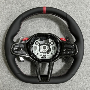 Volante Deportivo de Fibra de Carbono M Sport para <span class=keywords><strong>BMW</strong></span> M3 M4 M5 M6 X3 X4 X5 X6 X7 <span class=keywords><strong>X8</strong></span> G01 G05 G08 G12 G15 G20 G25 G30 G35 G80 G82 330i M340i - Product Image 1