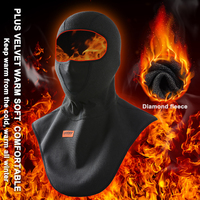 Cagoule de moto d'hiver Masque complet de motocross Hommes Cagoule de moto coupe-vent Plus Velvet Warm Liner Under helmet