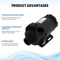 Pompe de circulation submersible portable en plastique 24V sans balais, à débit réglable, pour RV et refroidisseur de bain froid, modèle de remplacement local US