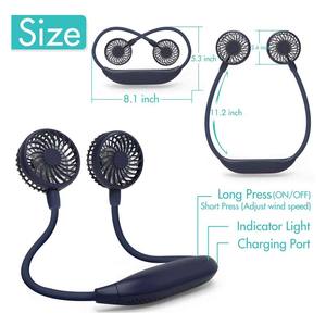 Ventilateur de <span class=keywords><strong>tour</strong></span> de <span class=keywords><strong>cou</strong></span> à piles Portable ventilateur réglable de vitesse portable personnel pour le <span class=keywords><strong>voyage</strong></span> d'hôtel de RV de Garage extérieur de voiture de bureau à domicile - Product Image 3