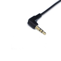 Câble audio AUX mâle TRS 3.5MM gaine en PVC tresse stéréo 3 pôles à Angle droit pour projecteur haut-parleur de voiture câbles Audio vidéo d'ordinateur