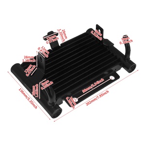 אופנוע שמן מקרנן מים רדיאטור טנק מים הרטלי טיולים גלולת רחוב אלקטרו flhx flhx flhr 2017-2021 - Product Image 4