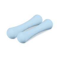 Ensemble d'haltères en vinyle PVC avec noyau en acier en forme d'os personnalisé Julyfit avec poignée antidérapante durable pour les bras et le corps, remise en forme à domicile